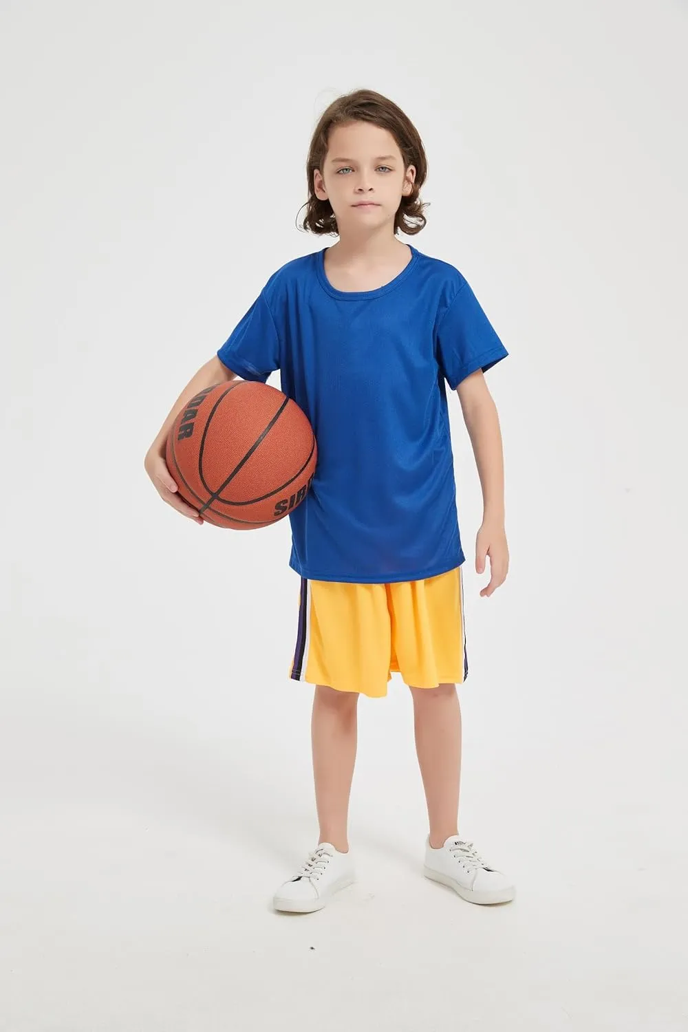 3-Pack Kids/Boys/Youth Mesh Athletic Quick Dry Shirts Youth Activewear Moisture Wicking Short Sleeve T-ShirtsAge 4-15Years