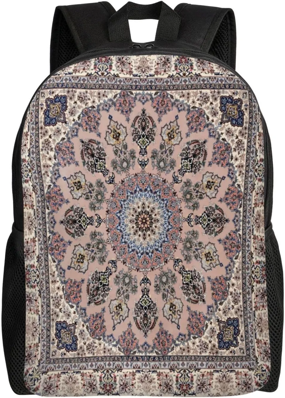 Antique Persian Pattern Minimalist Laptop Backpack  Waterproof Business Travel Bag, Breathable Design, Modern Work & Leisure