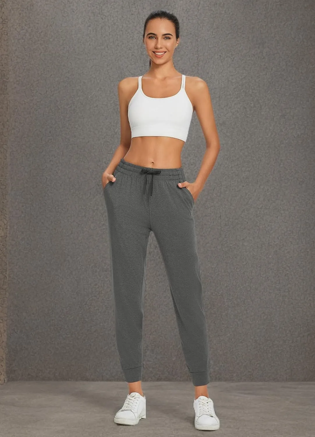 baleaf Women's Joggers Pants Ultra Soft Comfy Sweat Pants Running Athletic Lounge Relaxed Fit Tapered Leg with Pockets
