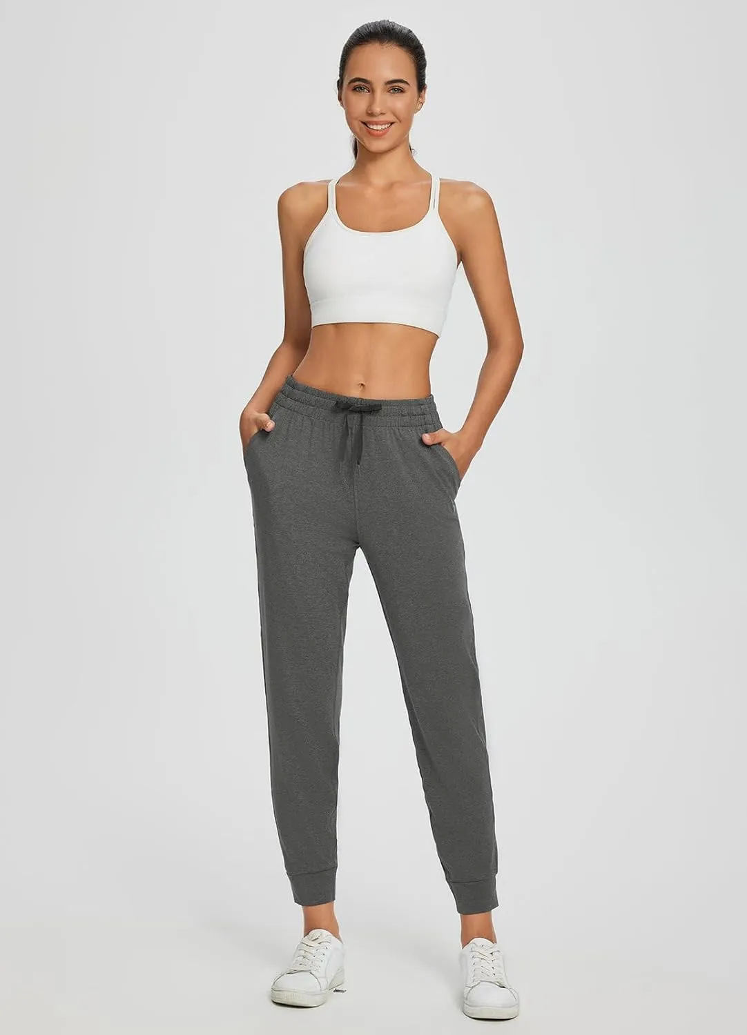 baleaf Women's Joggers Pants Ultra Soft Comfy Sweat Pants Running Athletic Lounge Relaxed Fit Tapered Leg with Pockets