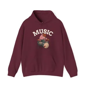 Band Bear Beats Drummer Hoodie
