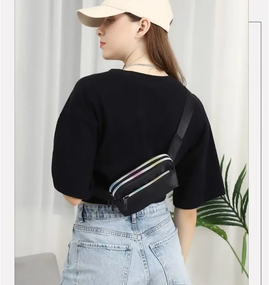 Belt Bag for Women Minimalist Waterproof Sling Bag Travel Hiking Chest Crossbody Bag Small Lightweight Waist Pouch