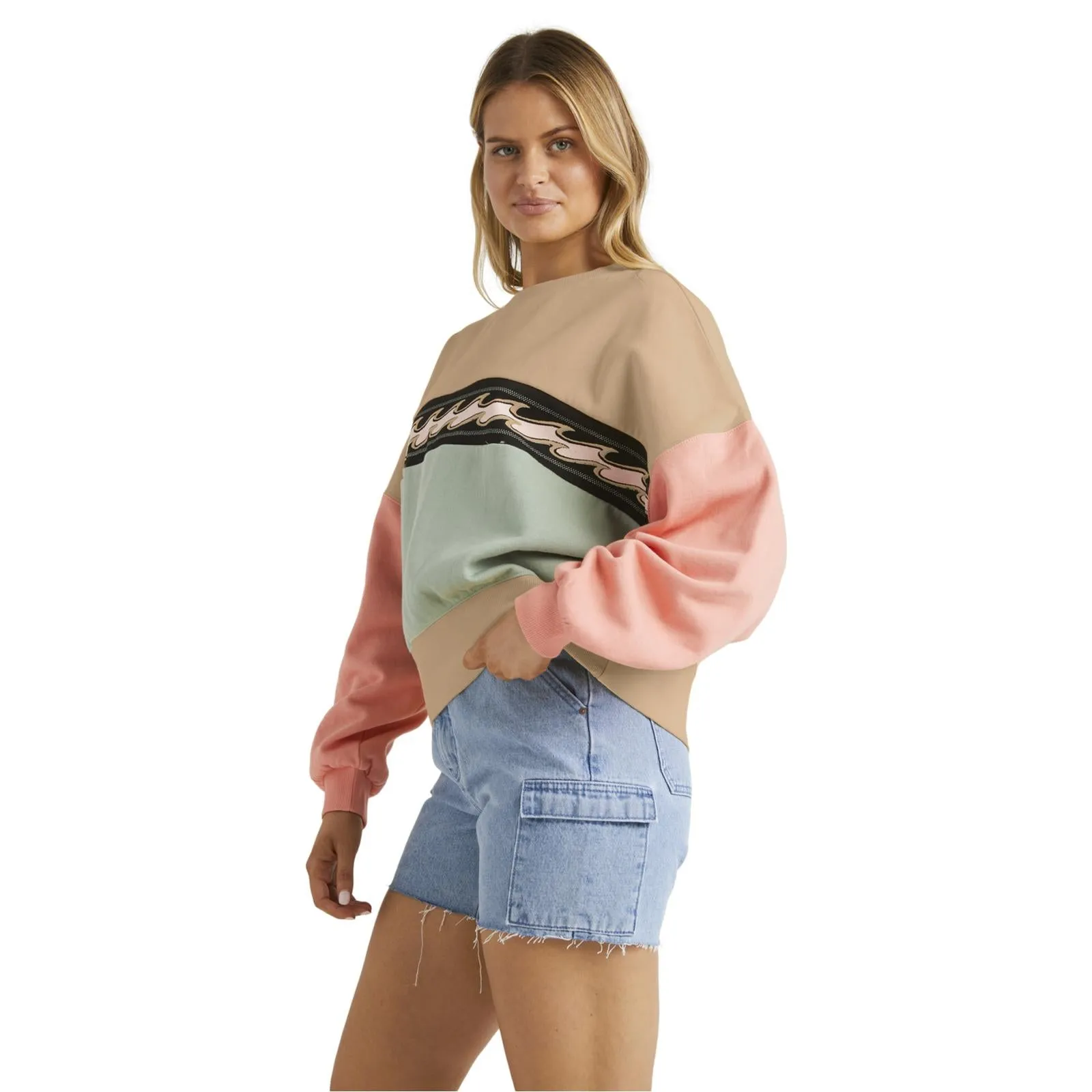Billabong Womens 73 Days Cabo Vintage Oversized Sweatshirt