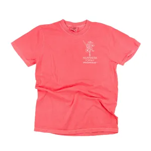 Bouquet Style - Happiness is Being a MEMAW  - SHORT SLEEVE COMFORT COLORS TEE