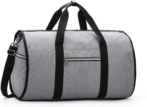CcacHe Leisure Travel Duffel Canvas Luggage Overnight Weekend Handbag Foldable Sport Gym Garment Suit Bag Sports Overnight Gym Luggage Weekend Tote Bag (Color : Red) (Color : Gray)