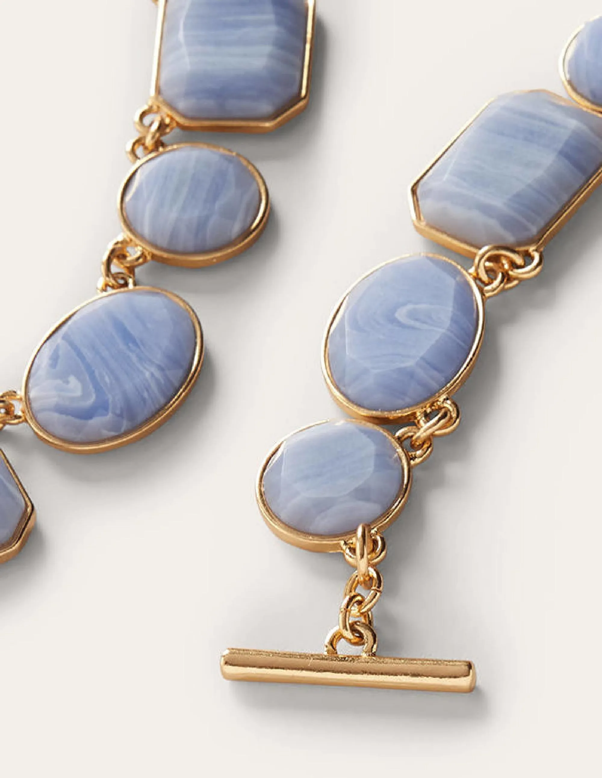 Chunky Semi-Precious Necklace-Blue