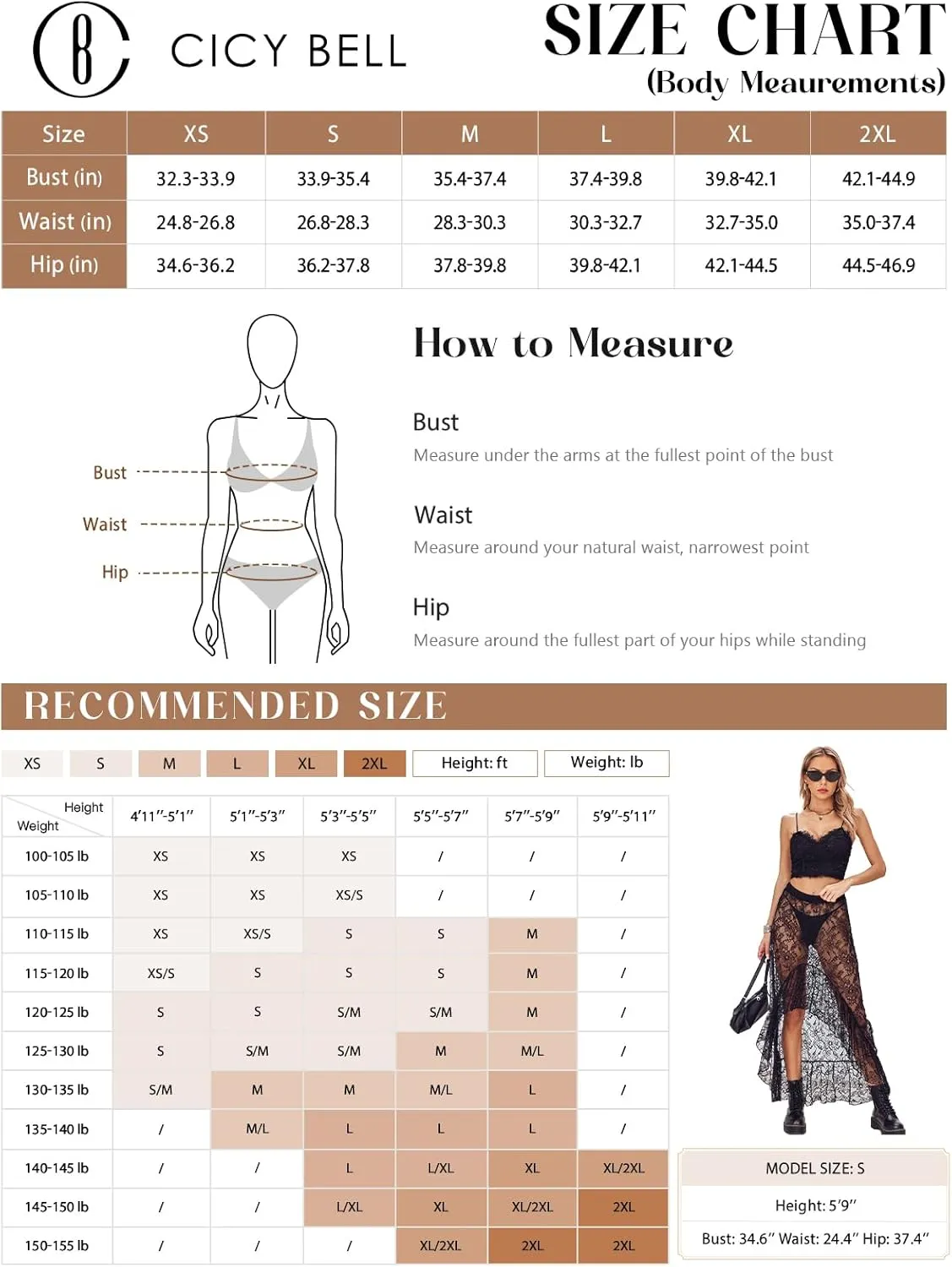 Cicy Bell Womens Lace Maxi Skirt Summer High Low Asymmetrical Sheer Y2K Sexy Beach Cover-up Long Skirts