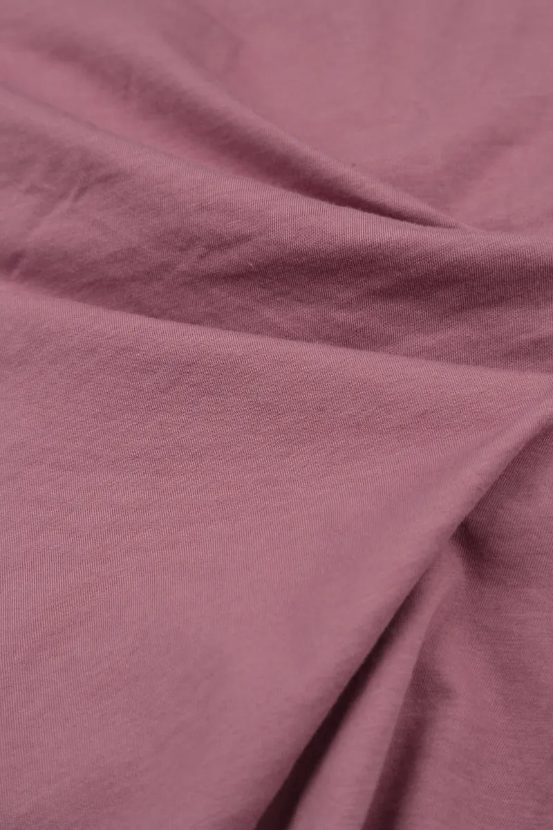 Exposed Seams Mauve Taupe Cotton Dress