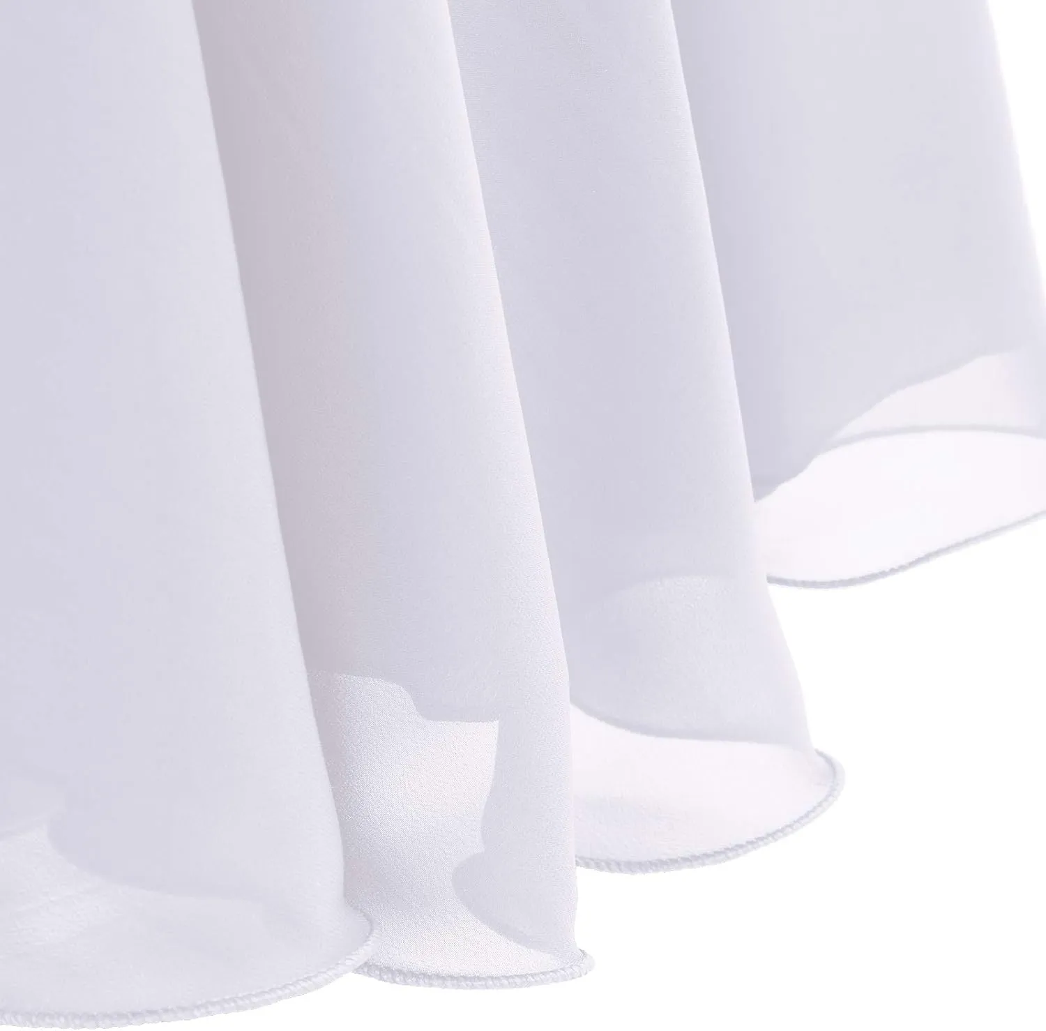 Flower Girl Chiffon A-line Dresses Wedding Junior Bridesmaid Party Princess Pageant Communion Maxi Gowns with Belt