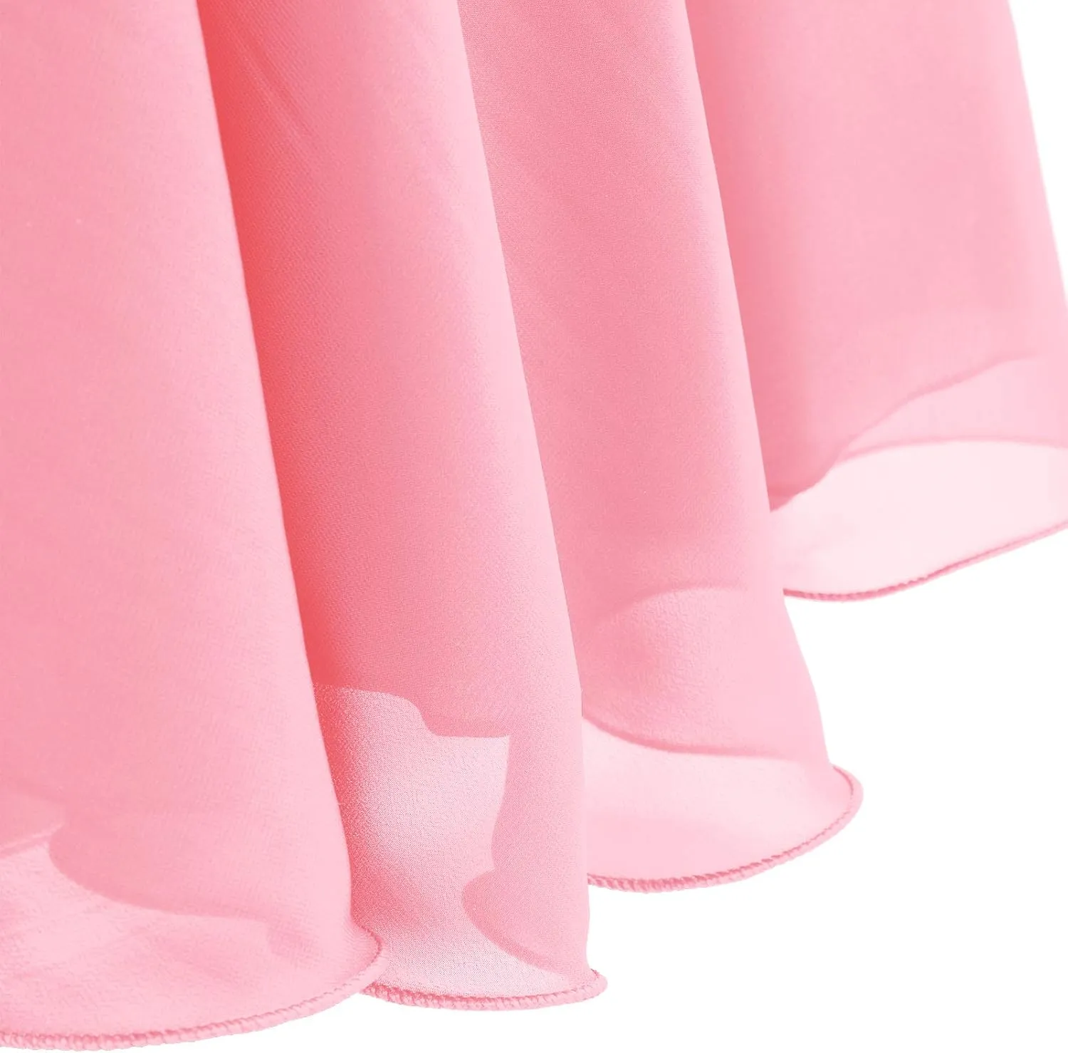 Flower Girl Chiffon A-line Dresses Wedding Junior Bridesmaid Party Princess Pageant Communion Maxi Gowns with Belt