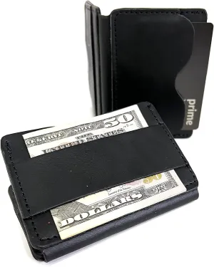 Front Pocket Minimalist Leather Bi-Fold Wallet