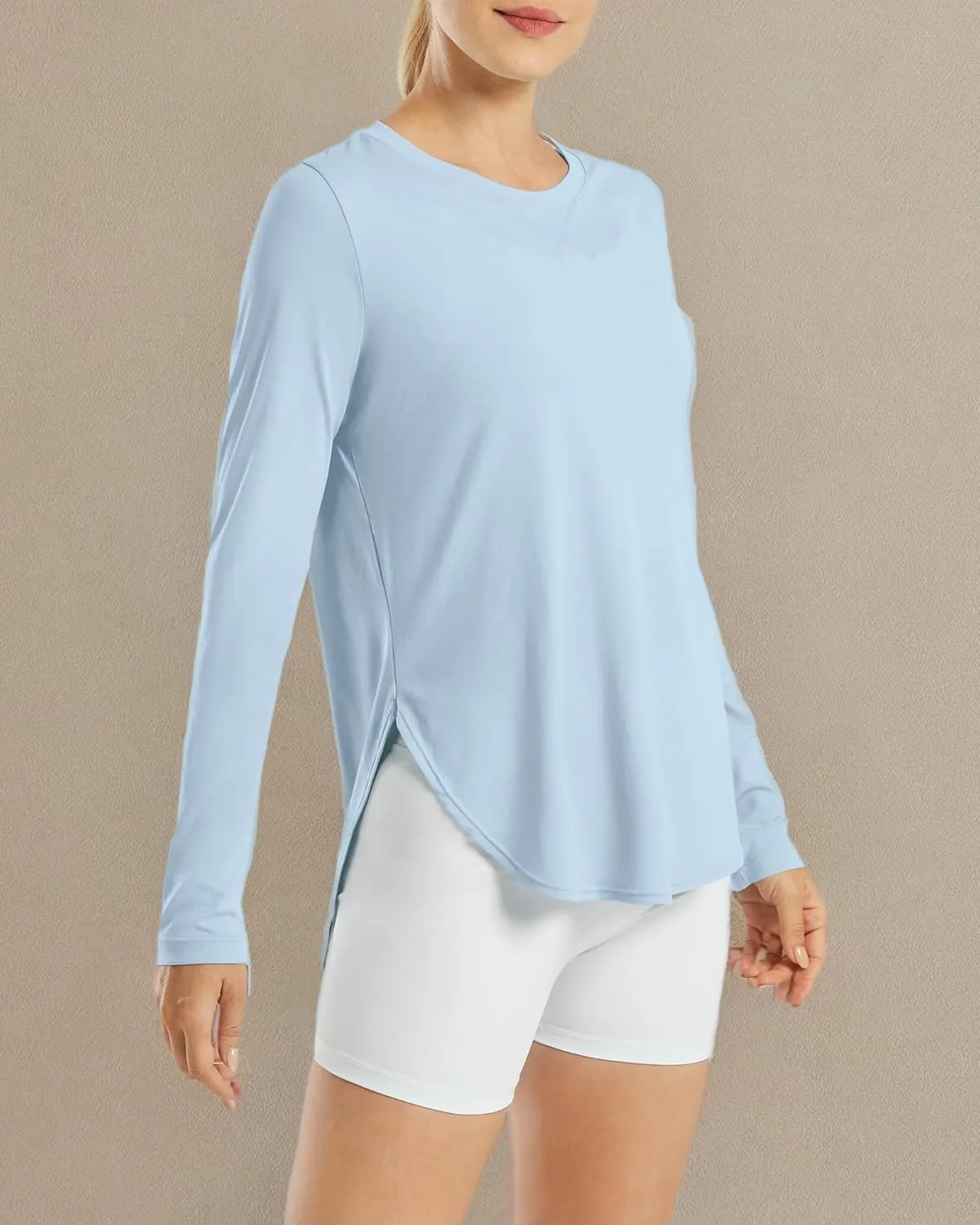 G4Free Women's UPF 50  UV Shirts Long Sleeve Workout Sun Shirt Outdoor Gym Hiking Tops Quick Dry Lightweight