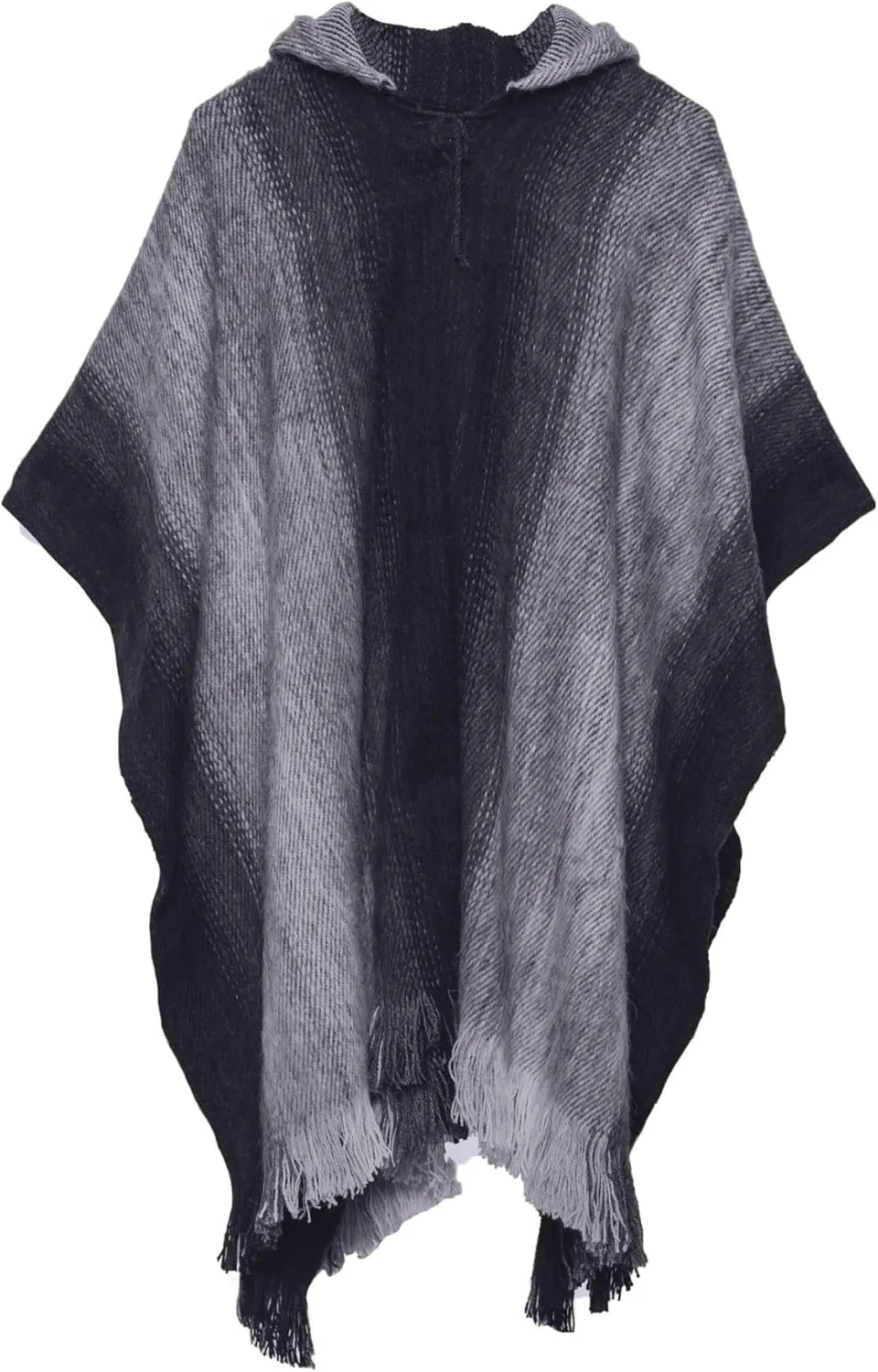 Gamboa Alpaca Wool Poncho for Men Hippie Mexican Cowboy and Western Panchos para Hombre