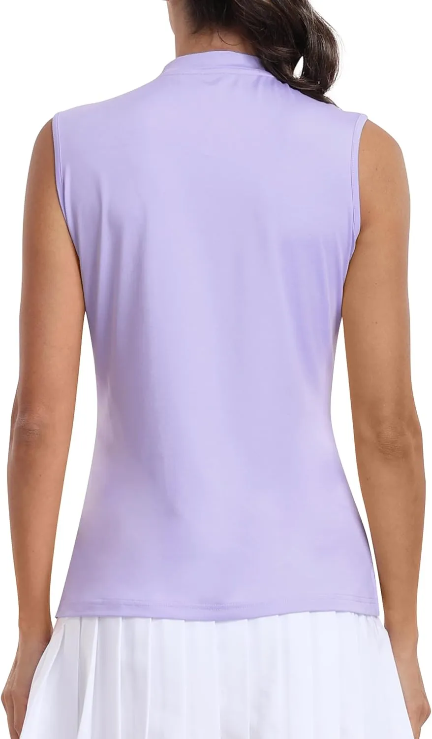 Golf Polo Shirts for Women Slim Fit Woman Sleeveless Sports Shirts Quick Dry Athletic Tank Tops for Tennis Work