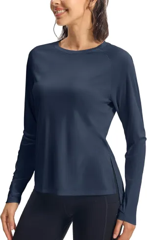 Gopune Women's Sun Shirts UPF 50  Long Sleeve UV Protection Shirt Lightweight Quick Dry Workout Hiking Tops