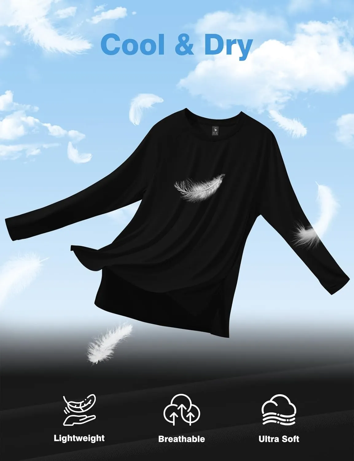 Gopune Women's Sun Shirts UPF 50  Long Sleeve UV Protection Shirt Lightweight Quick Dry Workout Hiking Tops