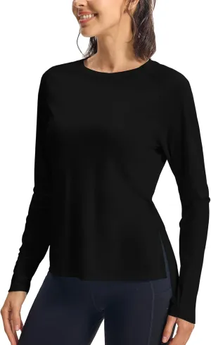 Gopune Women's Sun Shirts UPF 50  Long Sleeve UV Protection Shirt Lightweight Quick Dry Workout Hiking Tops