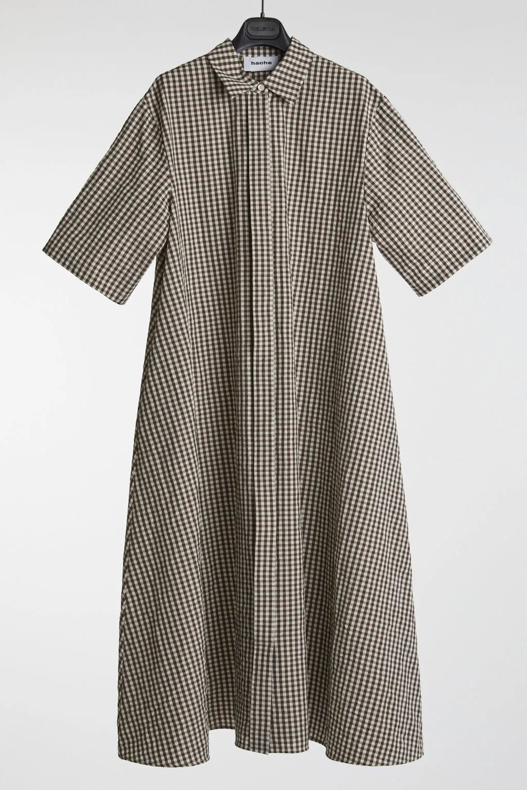 Hache Long Gingham Dress
