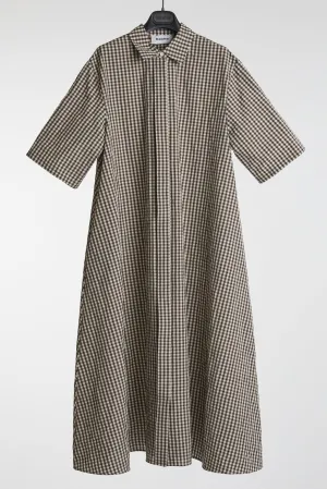 Hache Long Gingham Dress