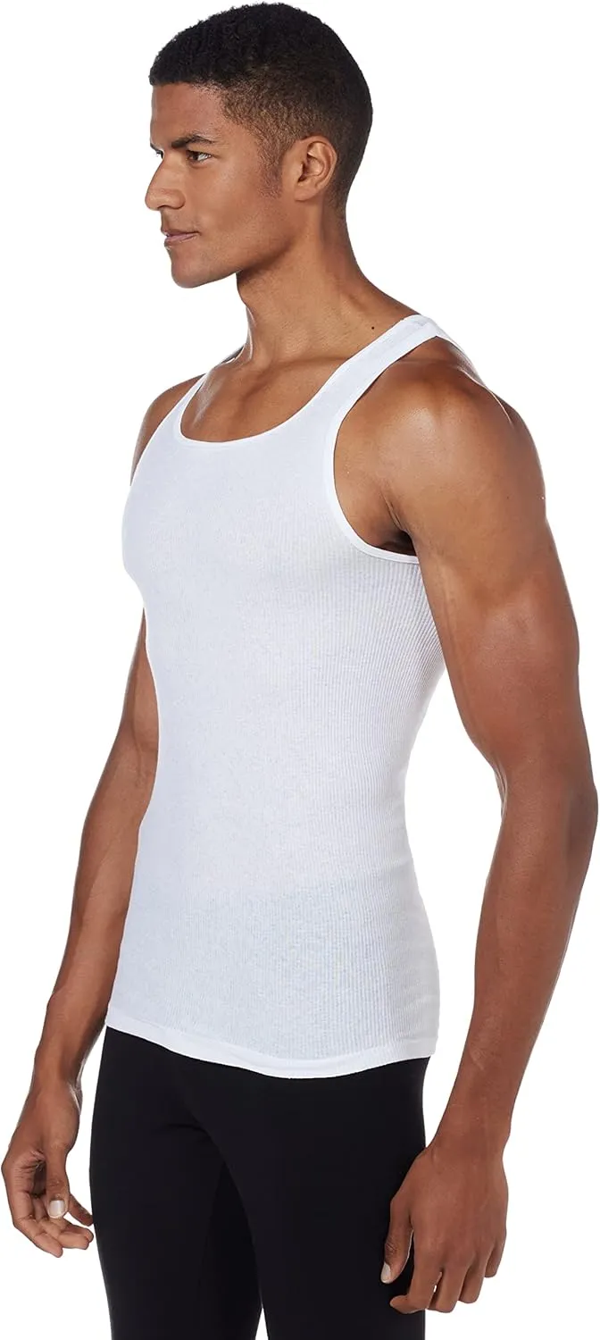 Hanes Men's 5-Pack ComfortBlend Tank with FreshIQ