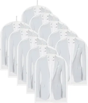 Hanging Garment Bag, Suit Bag for Hanging Clothes, PEVA Material, Suitable for Coats, Jackets, Sweaters, Shirts(60x80cm x31in)