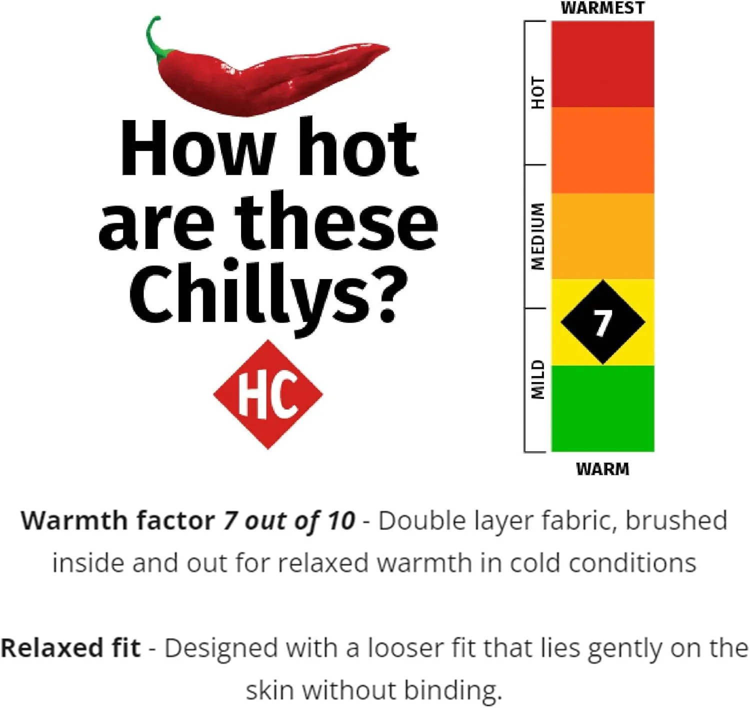 Hot Chillys Youth Pepper Bi-Ply Bottom Midweight Relaxed Fit Base Layer - UPF 30 Thermal Underwear Pants