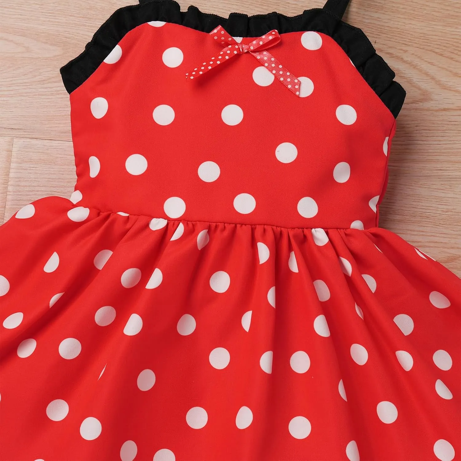 IBTOM CASTLE Toddler Baby Girl Tutu Dress Princess Backless Polka Dot Ruffle Dress First Birthday Party Cake Smash Outfit
