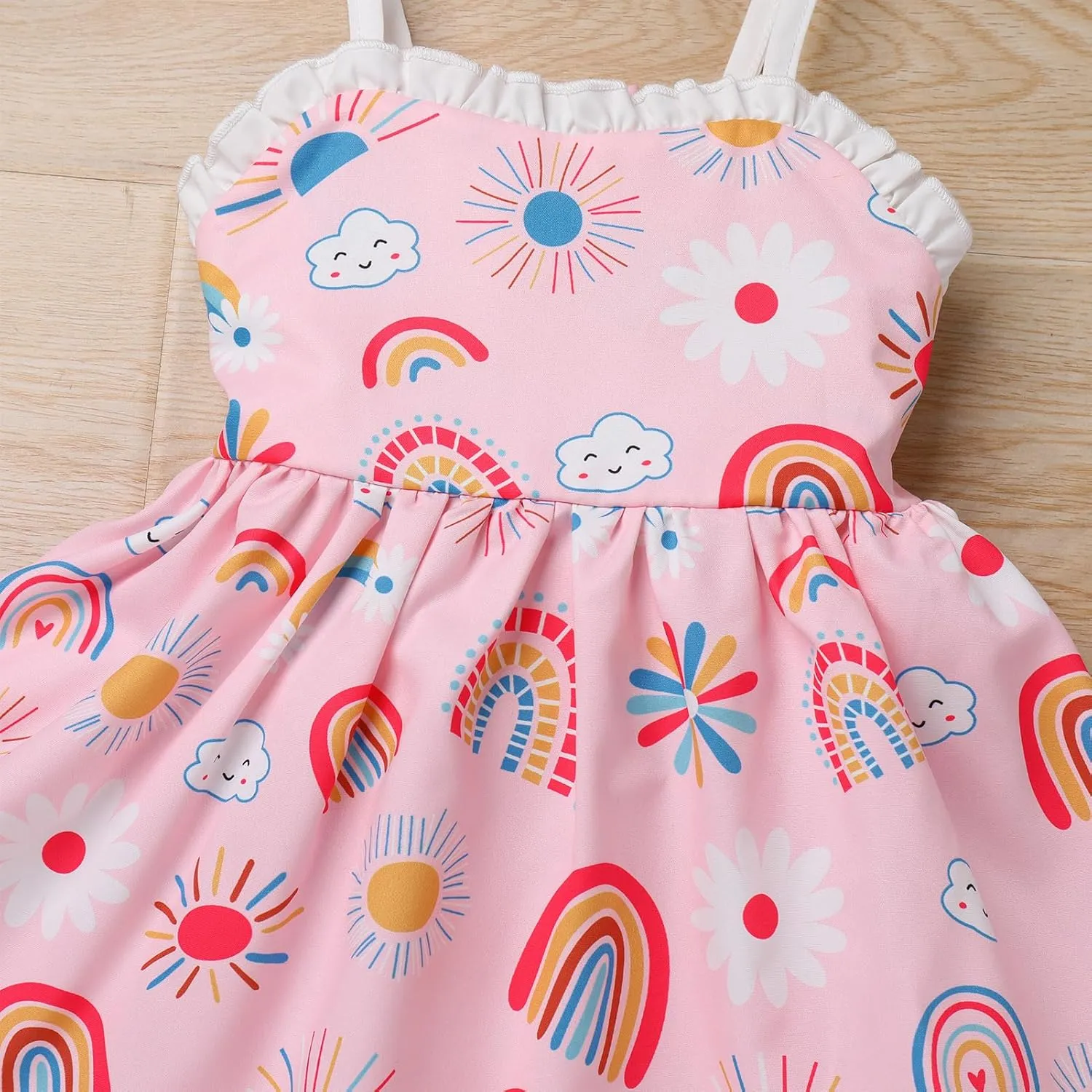 IBTOM CASTLE Toddler Baby Girl Tutu Dress Princess Backless Polka Dot Ruffle Dress First Birthday Party Cake Smash Outfit