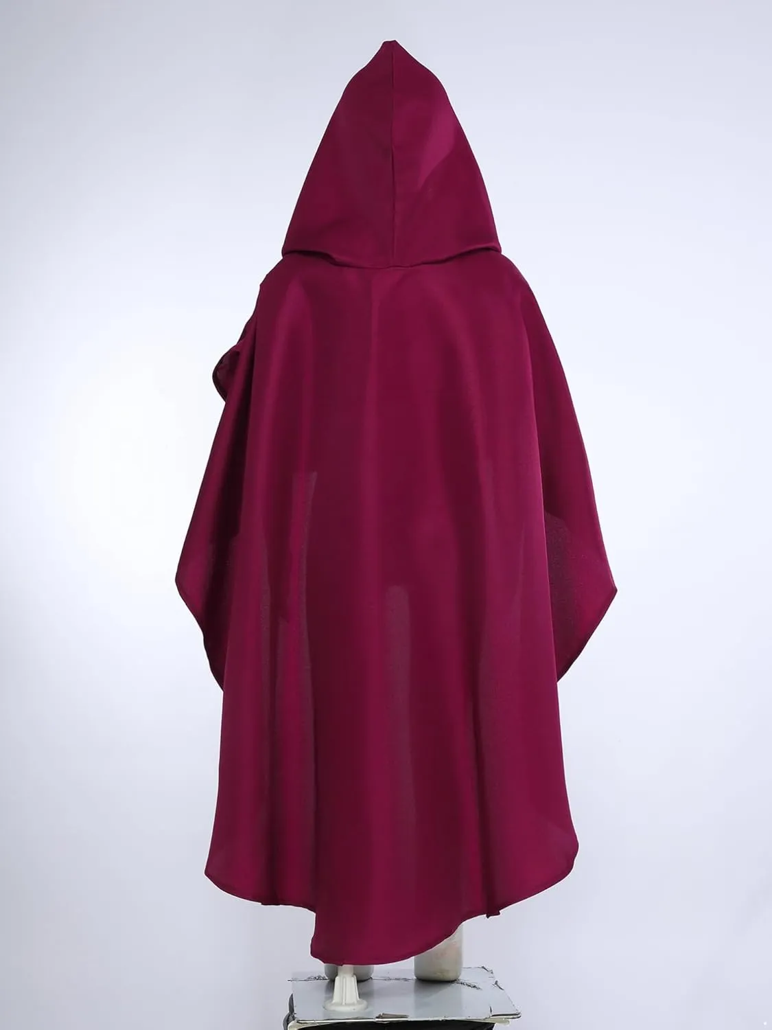 JEATHA Medieval Renaissance Hooded Cloak High-Low Robe Ponchos Capes for Kids Halloween Fancy Dress Up
