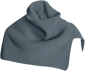 JOAU Women's Turtleneck Poncho Cloak Short Style Asymmetric Knitted Solid Color Slit Wrap Shawl Scarf for Holiday Travel