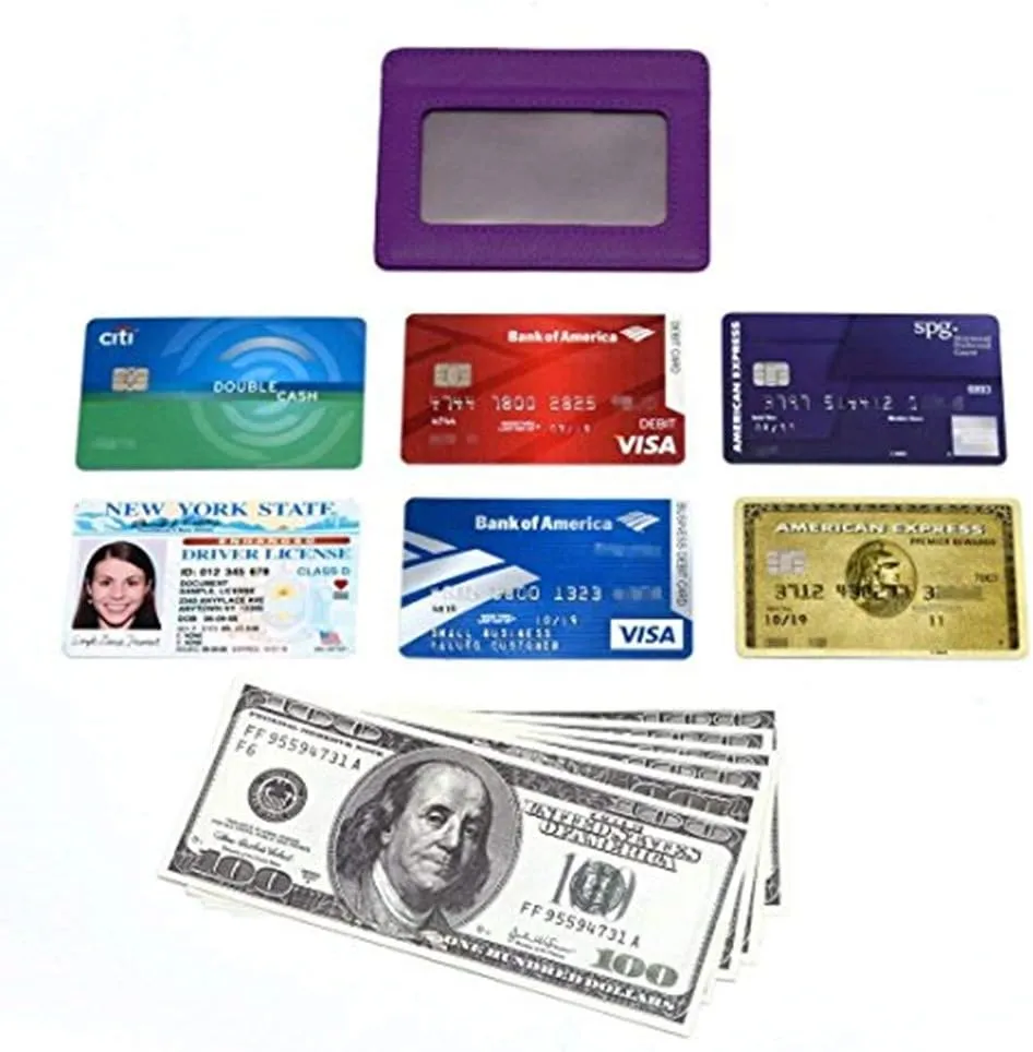 KALMORE Women's Credit Card Holder Leather Slim Minimalist Wallet
