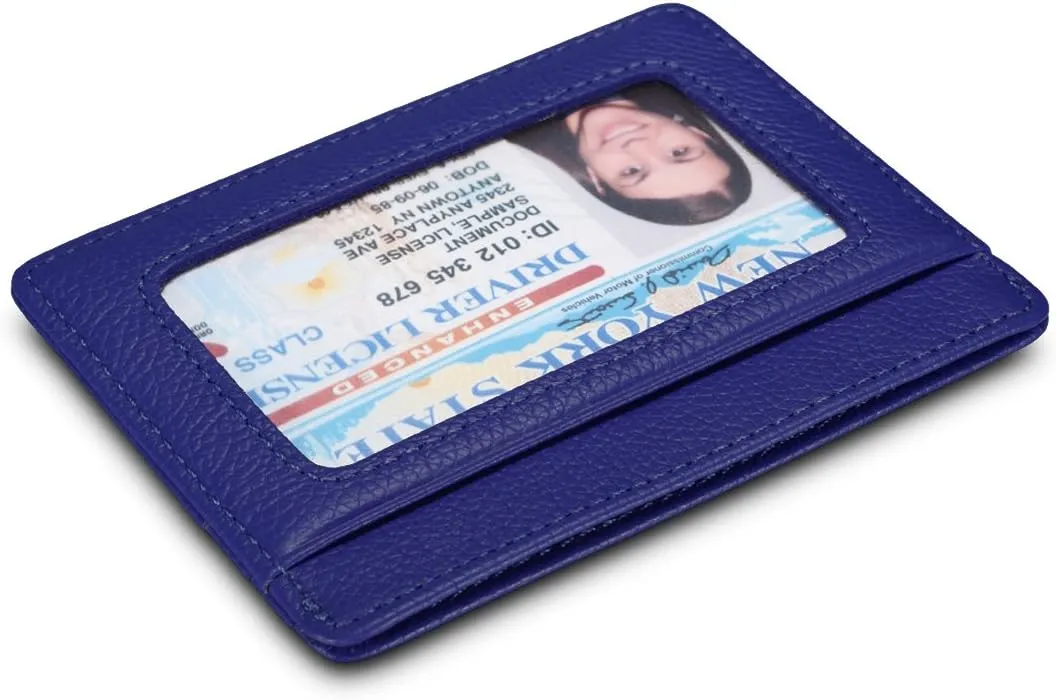 KALMORE Women's Credit Card Holder Leather Slim Minimalist Wallet