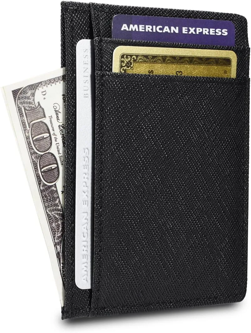 KALMORE Women's Credit Card Holder Leather Slim Minimalist Wallet