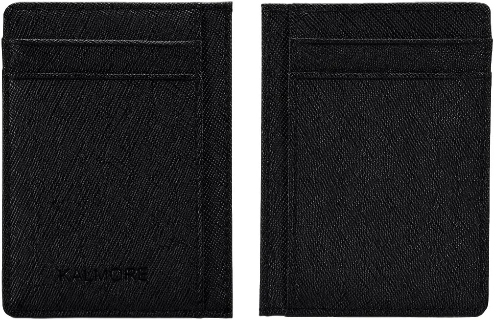 KALMORE Women's Credit Card Holder Leather Slim Minimalist Wallet