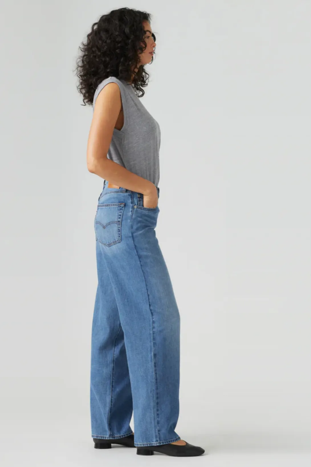 LEVI'S BAGGY DAD JEAN - HEAVY CHECK