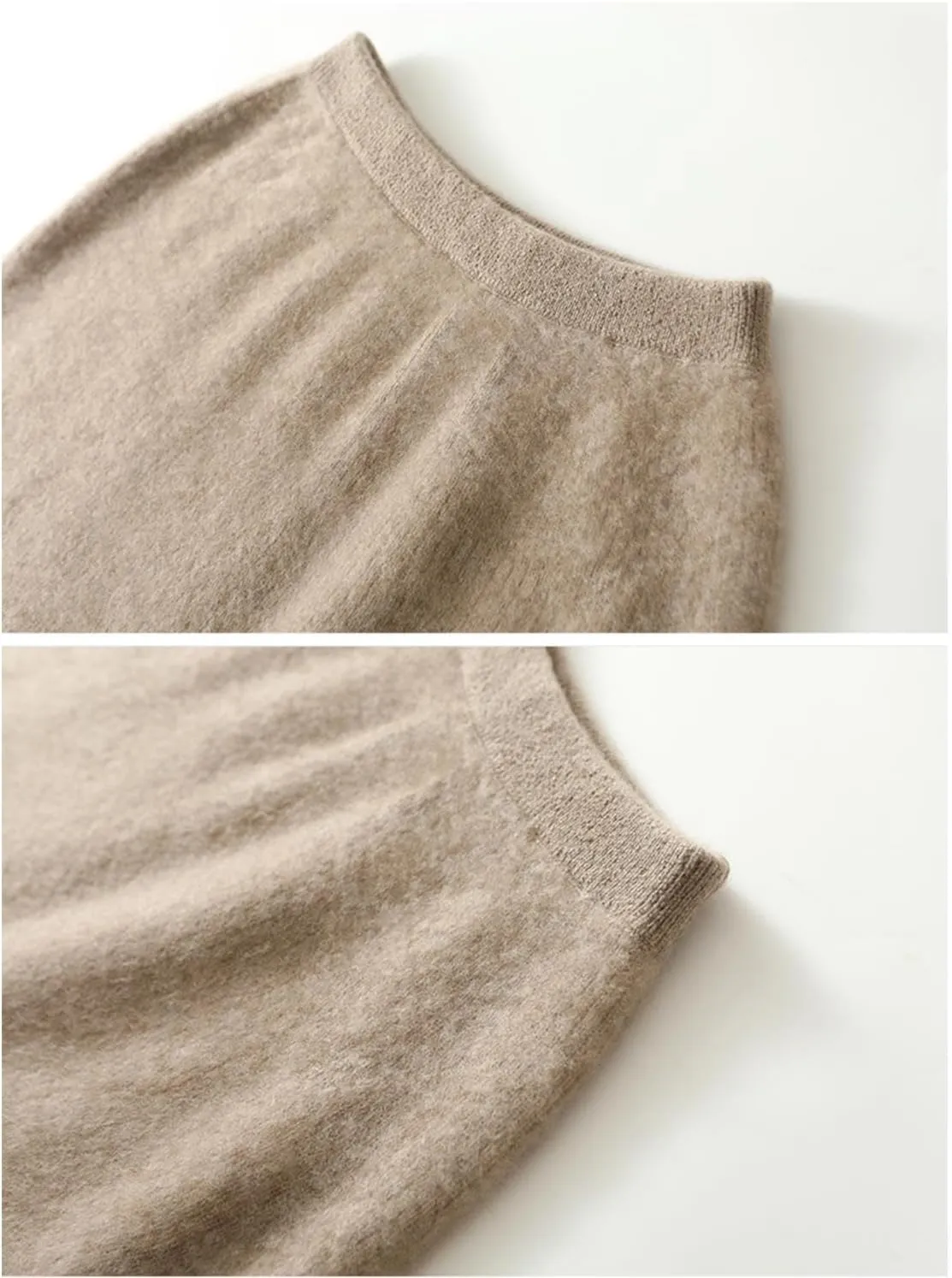 Long Skirt Women Autumn Winter 100% Merino Wool Knit Split Skirt Ribbed Elastic Warm Sweater Skirt