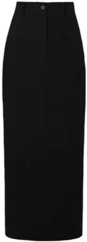 Long Skirts Women Clothing Minimalist Side Slit Temper Elegant Vintage Sexy High Street Ladies All-Match