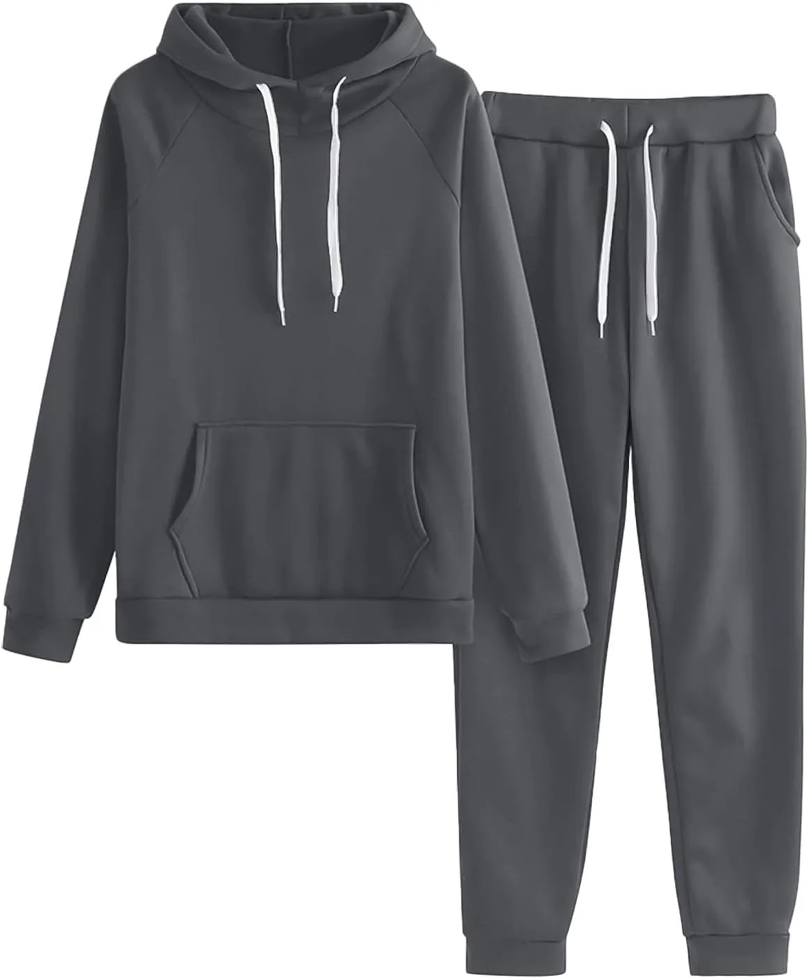 Lounge Sets for Women 2024 Long Sleeve V Neck Comfy Fall Hoodie Sweatshirt Long Pants Outfits