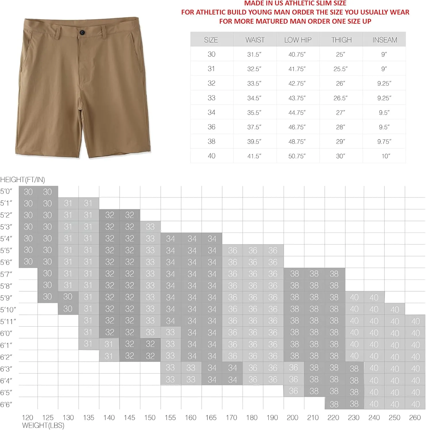 Mens Casual Performance Quick Dry Slim Fit Active Sports Walking Dress Hybrid Chino Shorts