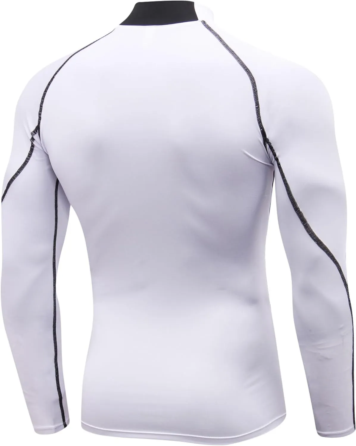 Men's Compression Shirt Long Sleeve Cool Dry Workout Athletic Base Layer Undershirts for Running Basketball Cycling