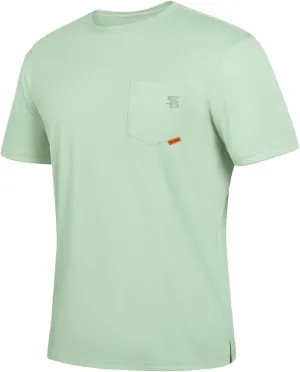 Men's Rash Guard Shirts UPF 50  Moisture Wicking Short Sleeve Chest Pocket Quick Dry Lightweight