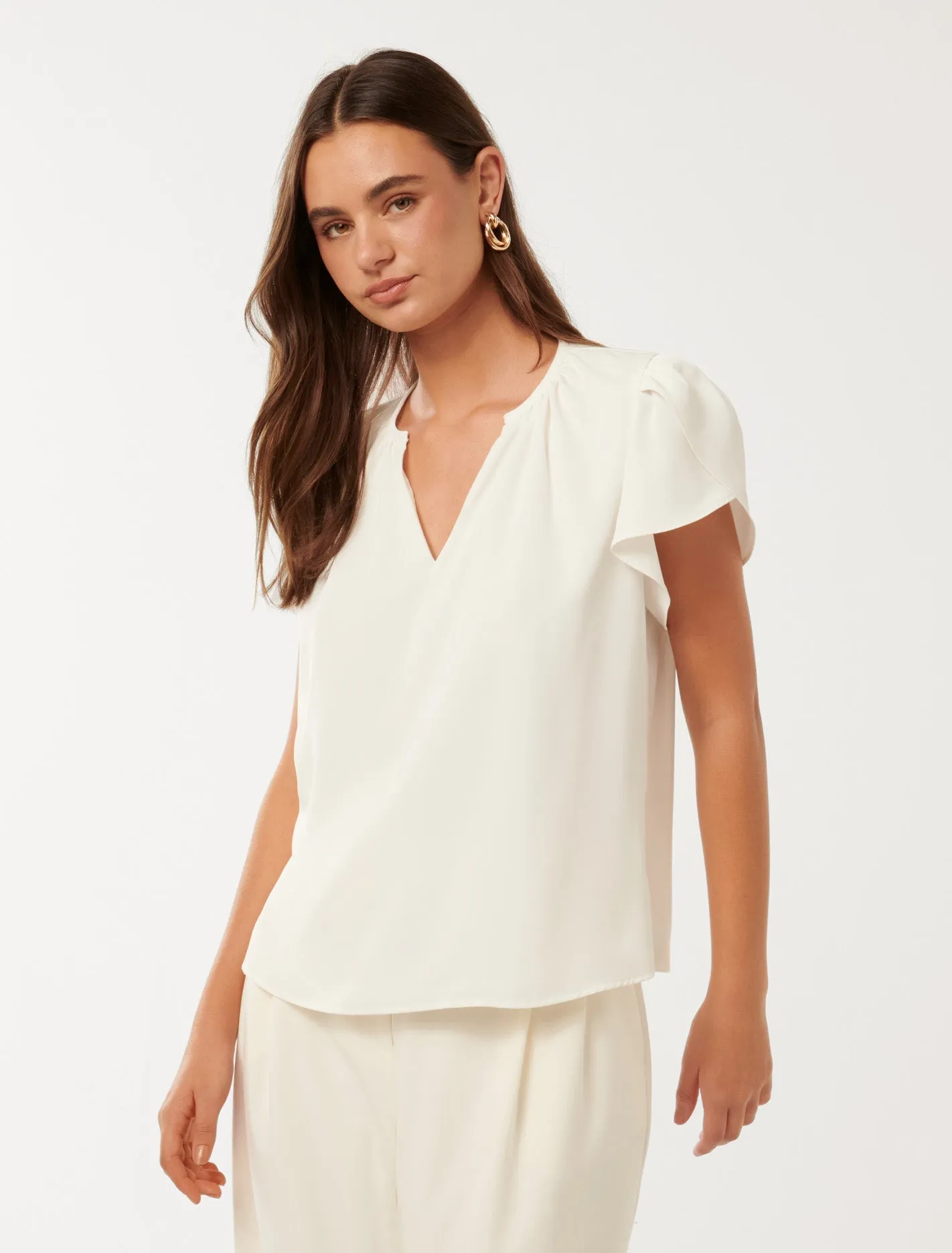 Mila Petal Sleeve Top