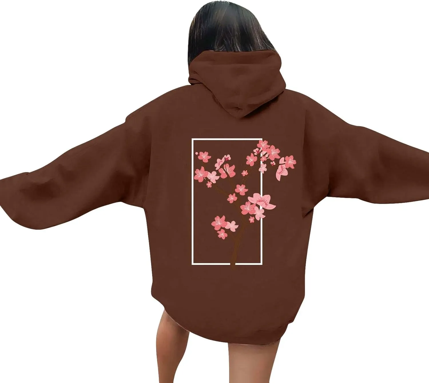 Oversized Hoodies for Women Plus Size Casual Graphic Sweatshirts Y2K Trendy Fall Pullover Top Teen Girls Clothes