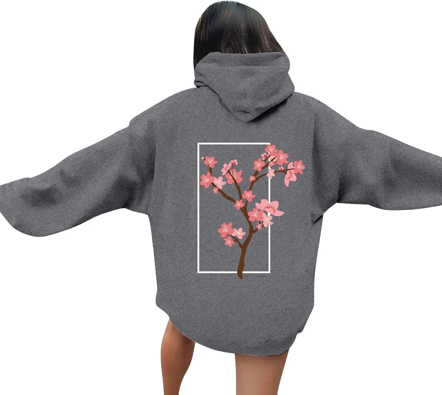 Oversized Hoodies for Women Plus Size Casual Graphic Sweatshirts Y2K Trendy Fall Pullover Top Teen Girls Clothes
