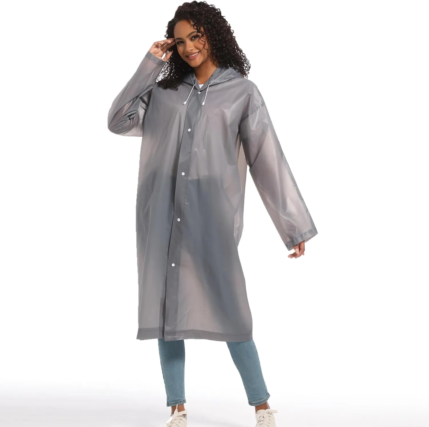 Rain Ponchos for Adults Raincoats (2 PACK) Reusable Rain Jackets Emergency Rain Ponchos with Hooded