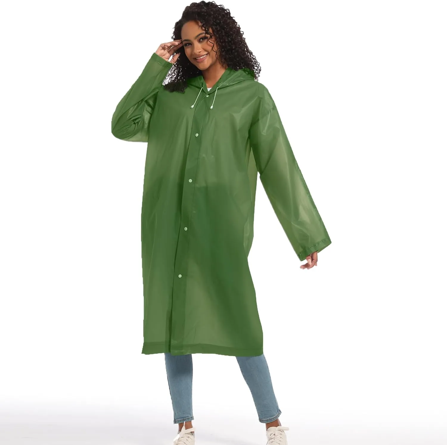 Rain Ponchos for Adults Raincoats (2 PACK) Reusable Rain Jackets Emergency Rain Ponchos with Hooded