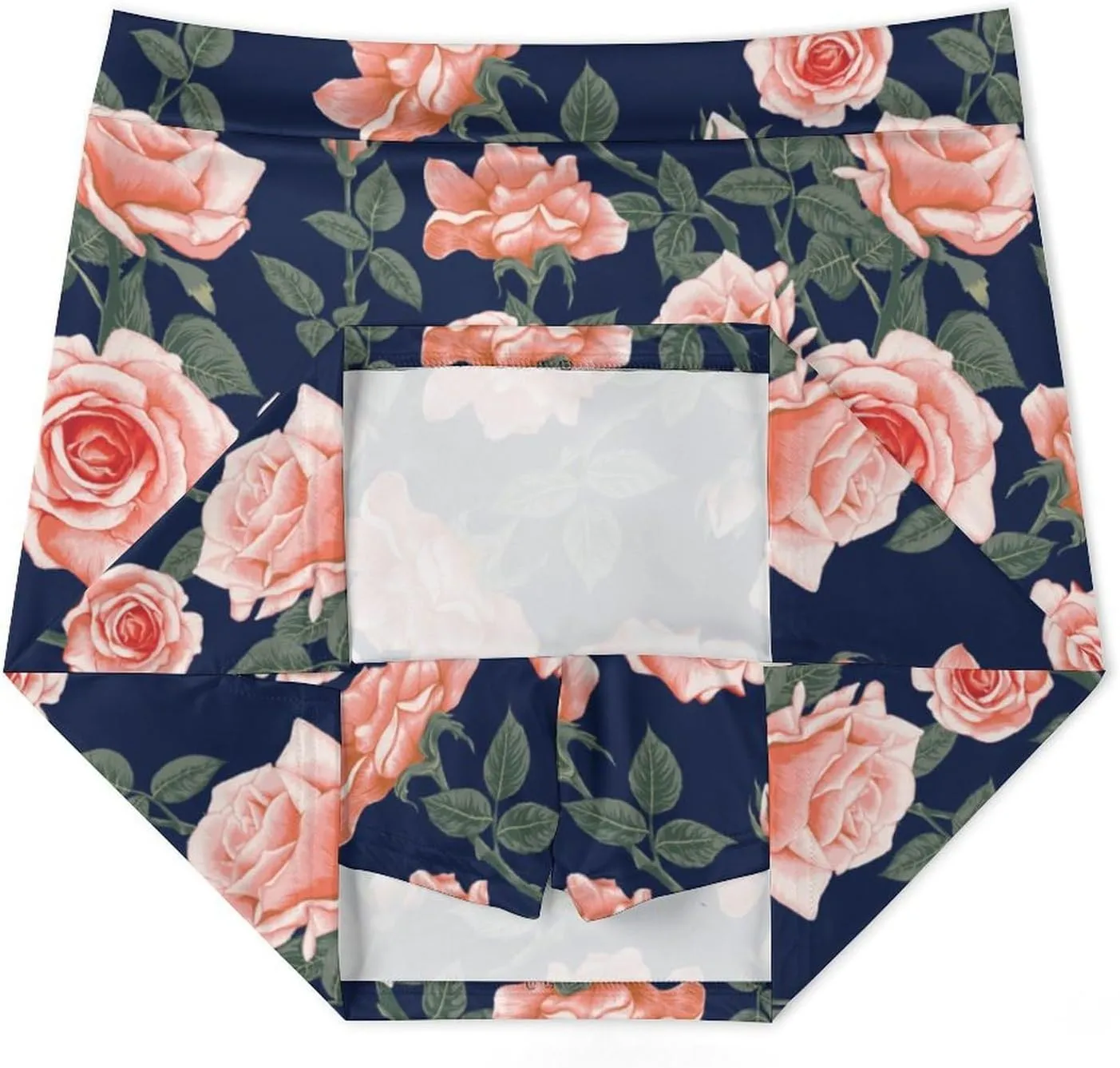 Rose Print Shorts Skirt Womans Golf Skort Light Proof Trouser Skirts High Waist Single Pocket A Line Sport Skorts