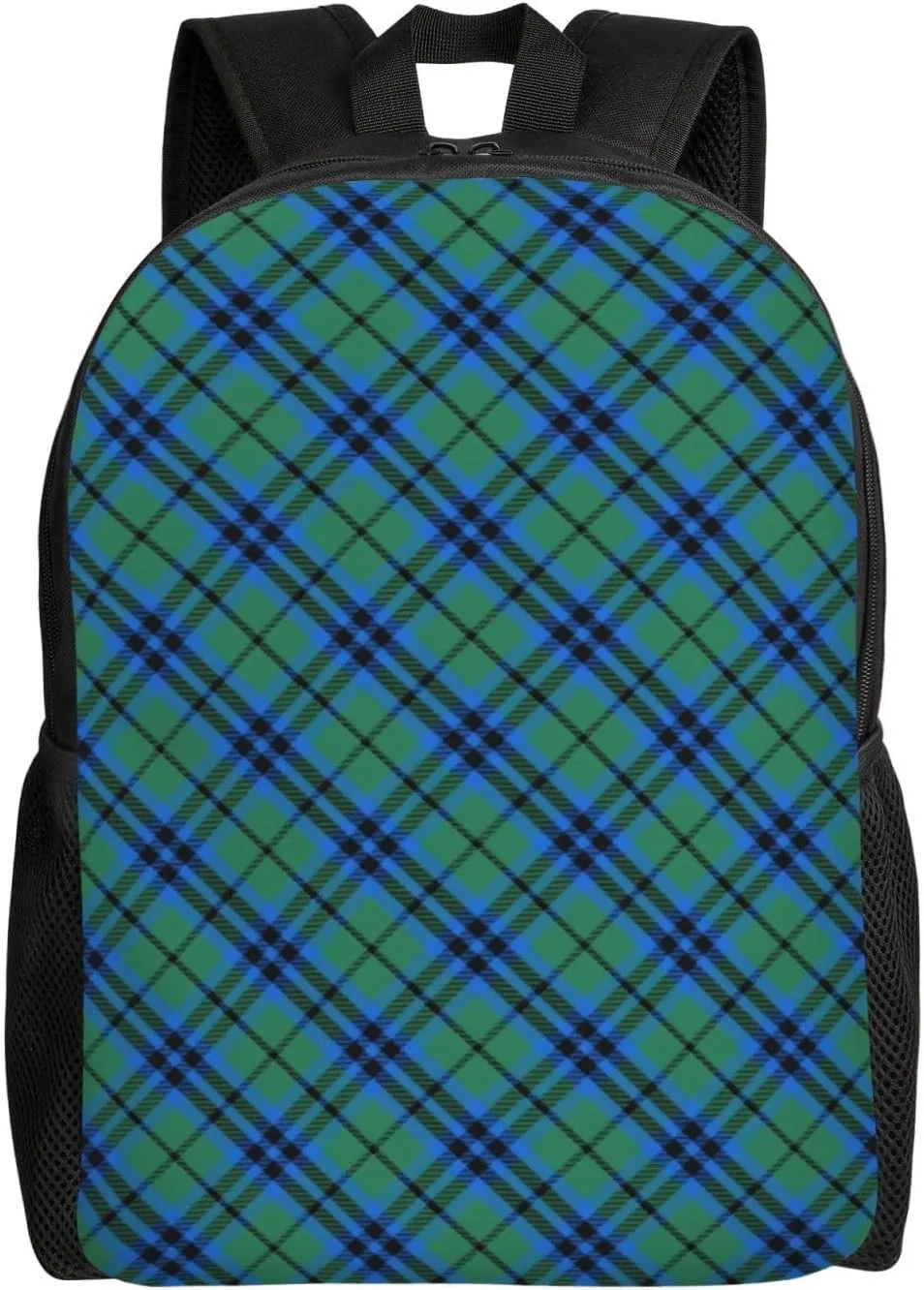 Scottish Clan Keith Tartan Plaid Minimalist Laptop Backpack  Waterproof Business Travel Bag, Breathable Design, Modern Work & Leisure