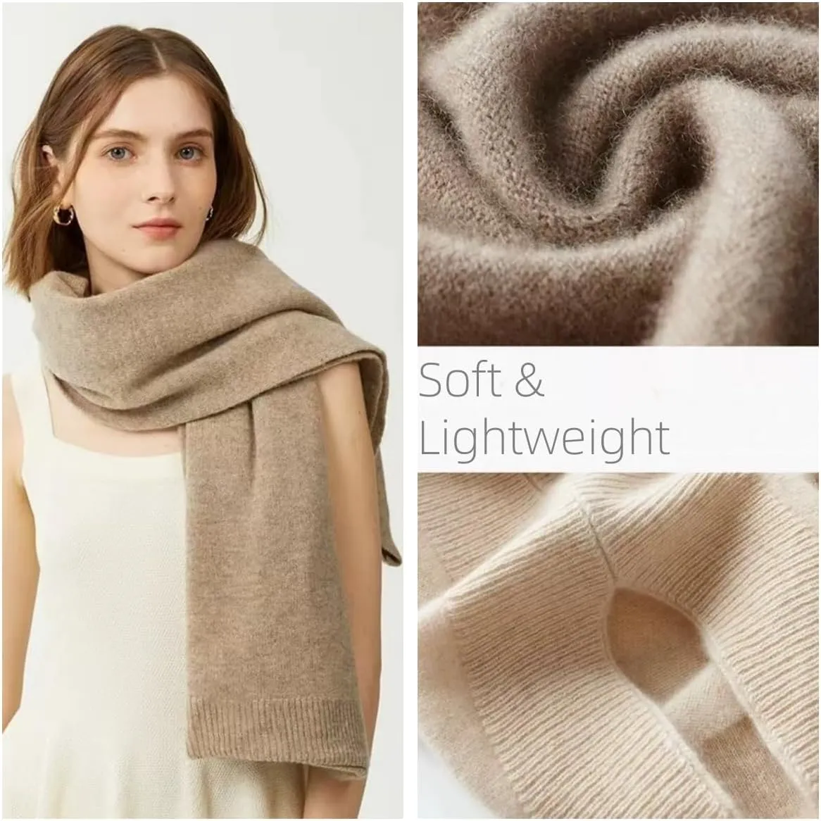 Shrug Sweater Shawl Wraps for Women Soft Cashmere Ponchos Sweater Cardigan Casual Open Front Top Cape Shawls