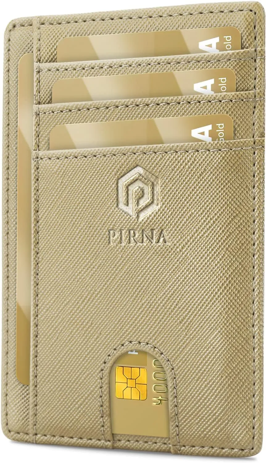 Slim Wallet for Men, RFID Blocking Minimalist Credit Card Holder  Thin Men's Wallets for Back & Front Pocket with Gift Box